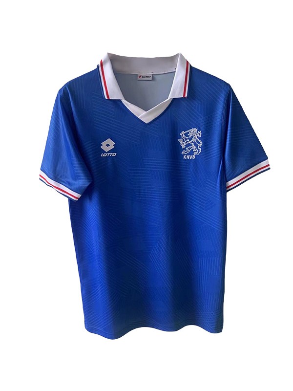 Netherlands loin rétro maillot football uniforme hommes deuxième sportswear kit de football tops chemise de sport 1991